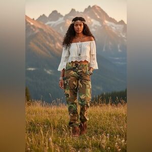 Vintage Camouflage Cargo Pants